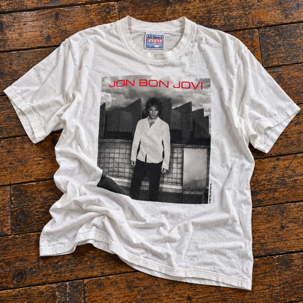 Jon Bon Jovi One Wild Night World Tour 2001 Vintage Single Stitch T-Shirt Sz L